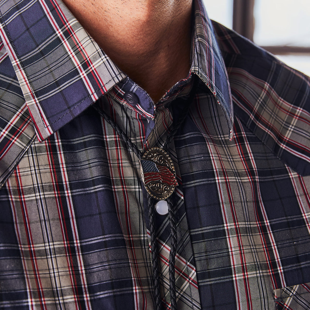 American Flag Bolo