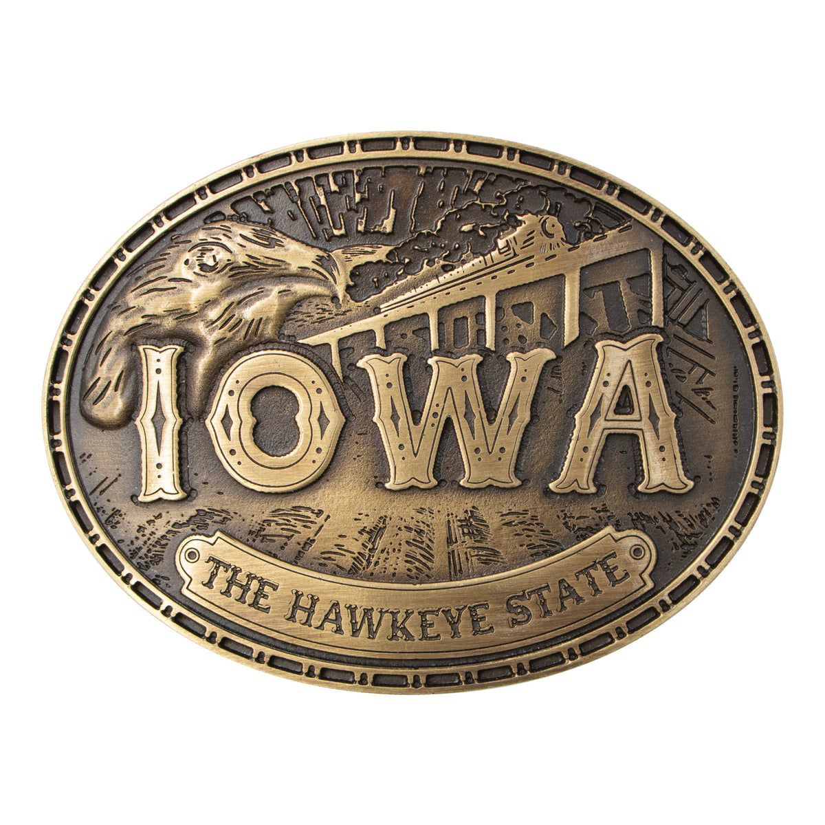 Iowa Heritage Buckle
