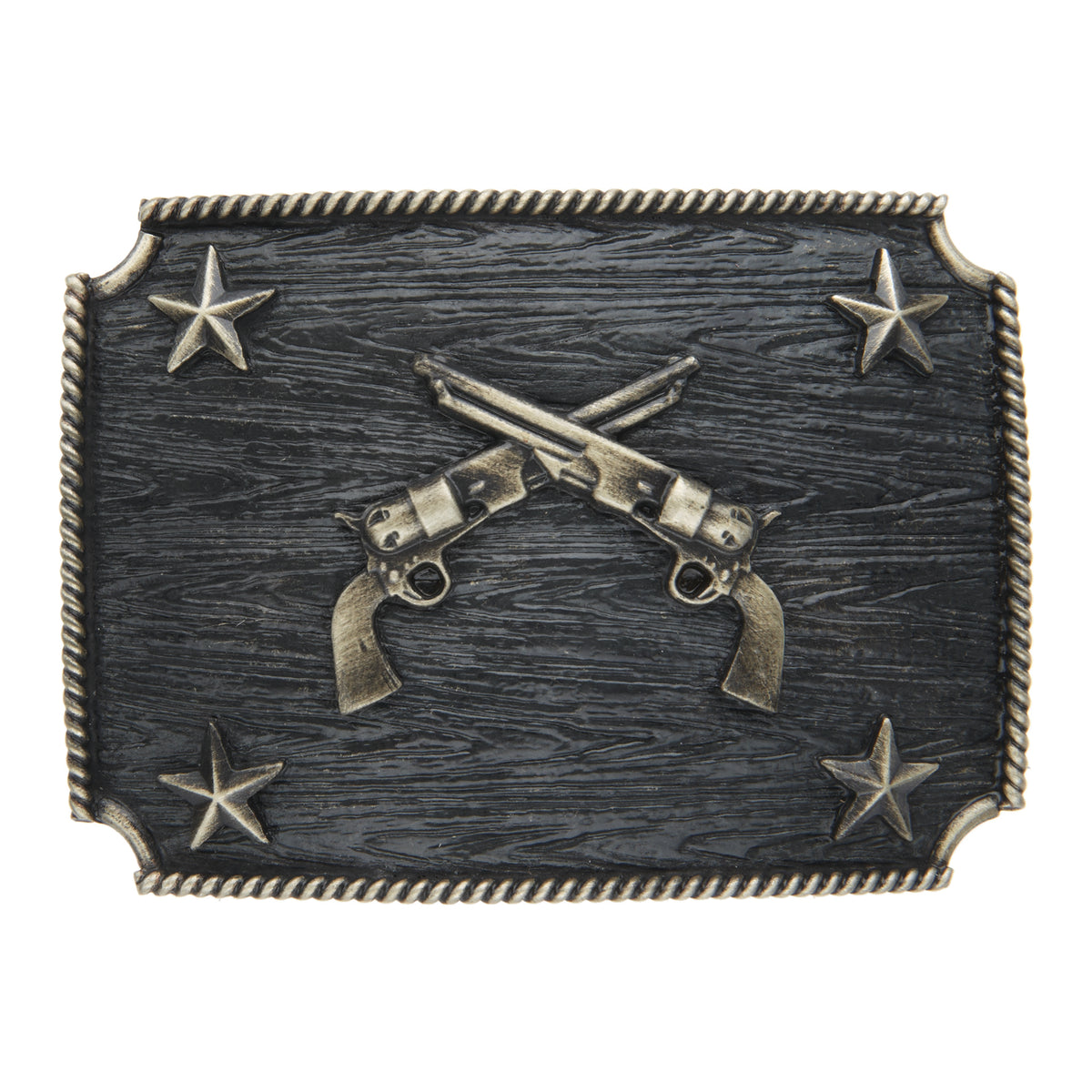 Crossed Pistols with Stars Iconic Classic Buckle