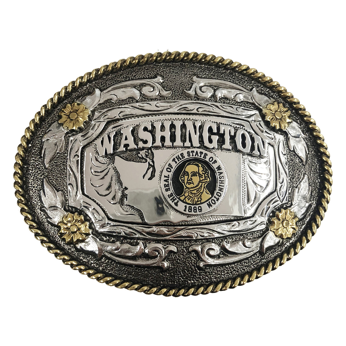 Washington — Oval Rope Edge Buckle